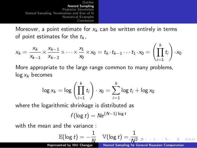 Nested sampling