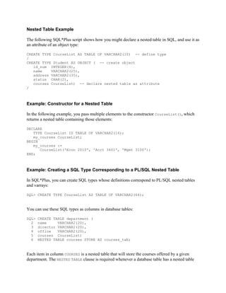 Nested table example | PDF
