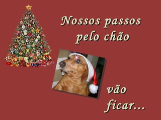 Nossos passos  pelo chão vão ficar... 