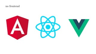 no frontend
 