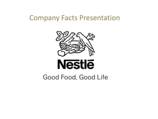 Company Facts Presentation

 