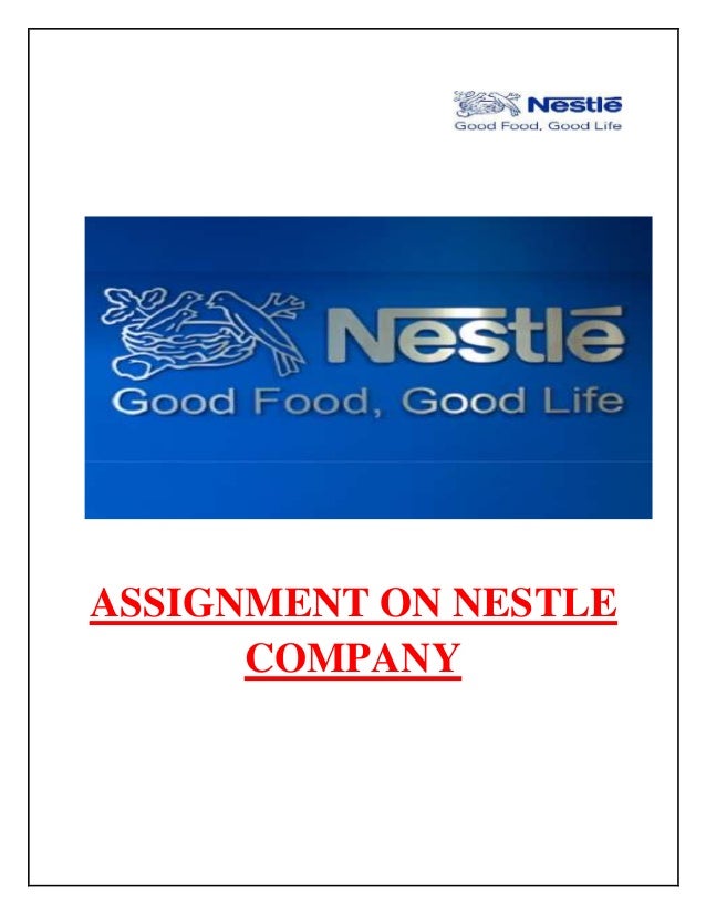 assignment on nestle company