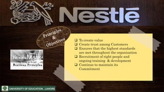  To create value
 Create trust among Customers
 Ensures that the highest standards
are met throughout the organization
 Recruitment of right people and
ongoing training & development
 Continue to maintain its
Commitment
 