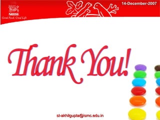 Thank You! [email_address] 14-December-2007 