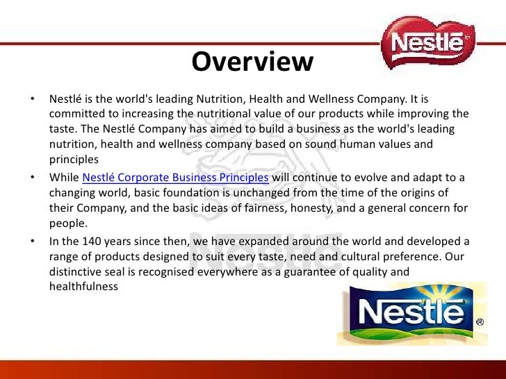 business plan of nestle company