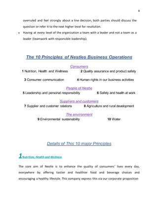 Nestle assignment | DOCX