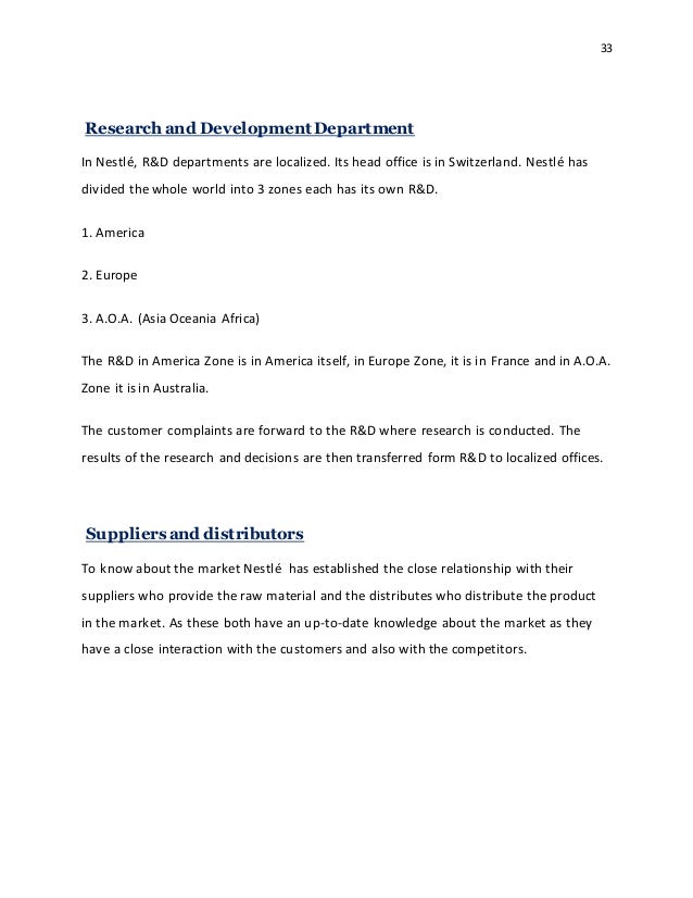 Marketing assignment on nestle