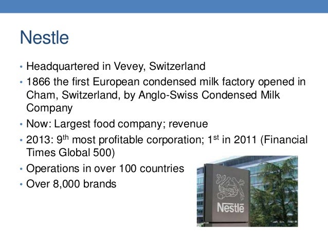 Nestle case study harvard