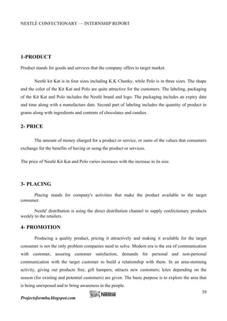 Internship report on nestle essay 07 image