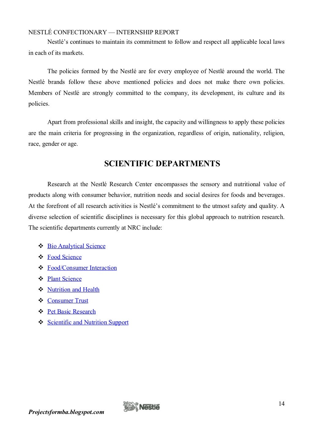 Essays about nestle picture