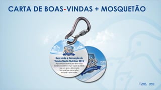 CARTA DE BOAS-VINDAS + MOSQUETÃO
 
