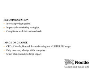 Management Of Change : A study of problem and Challenges in Nestle | PPTX