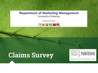 Claims Survey
 