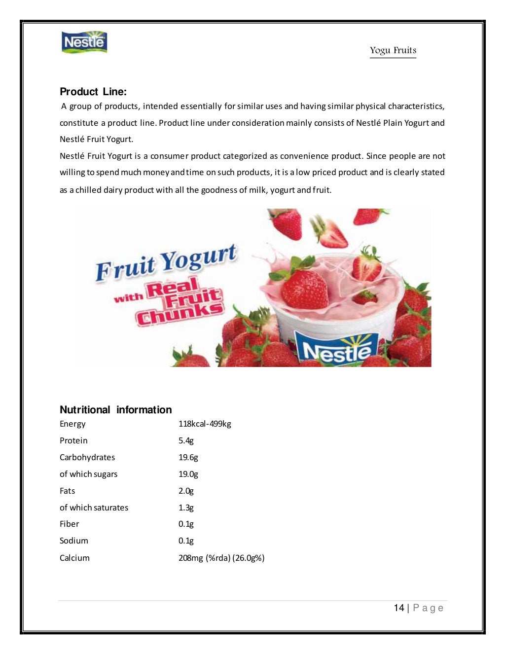 Nestle Fruit Yogurt