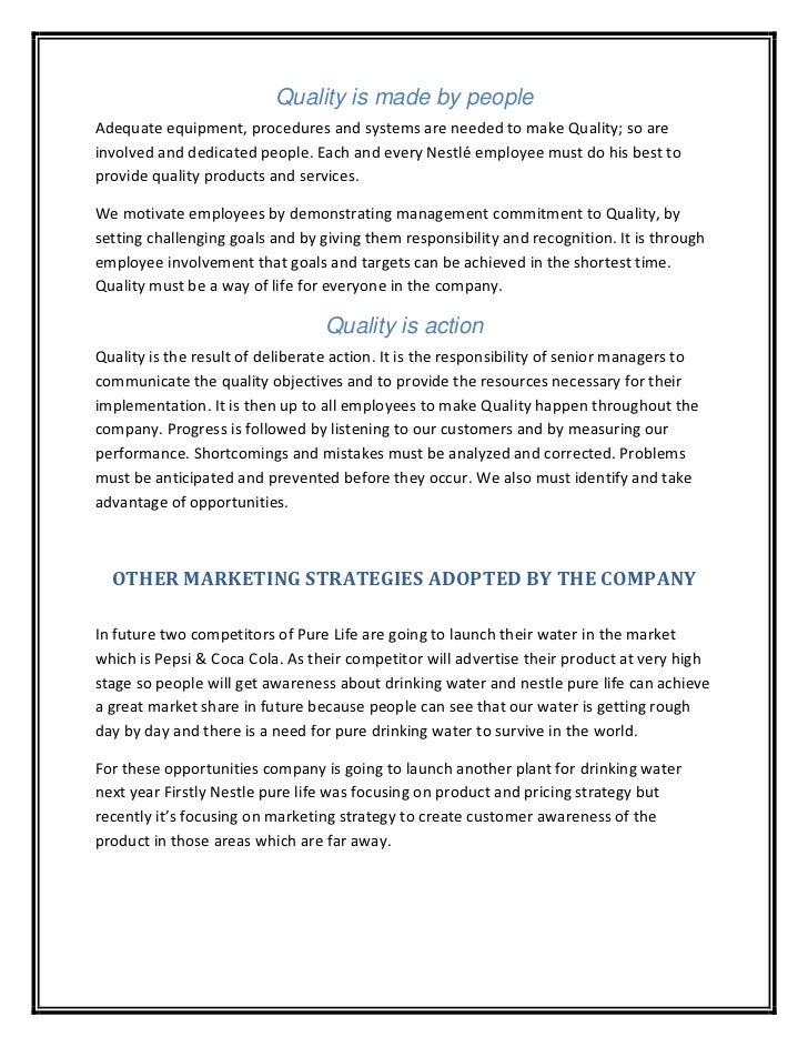 Marketing plan of nestle essays