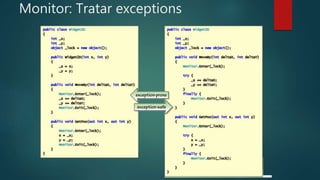 Monitor: Tratar exceptions
 