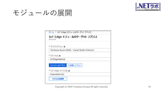 モジュールの展開
Copyright (c) 2019 Tomokazu Kizawa All rights reserved. 24
 