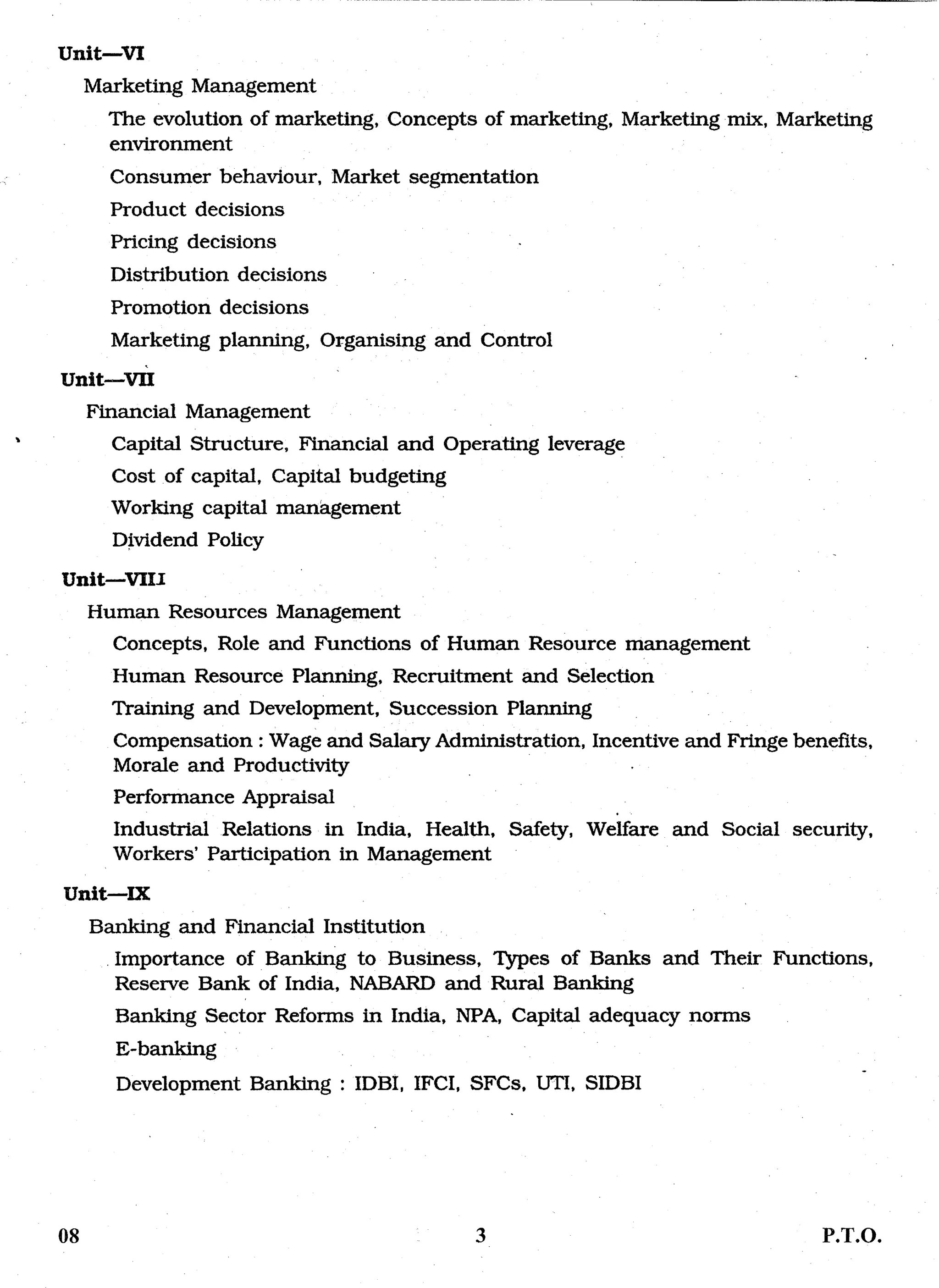 UGC-NET commerce syllabus
