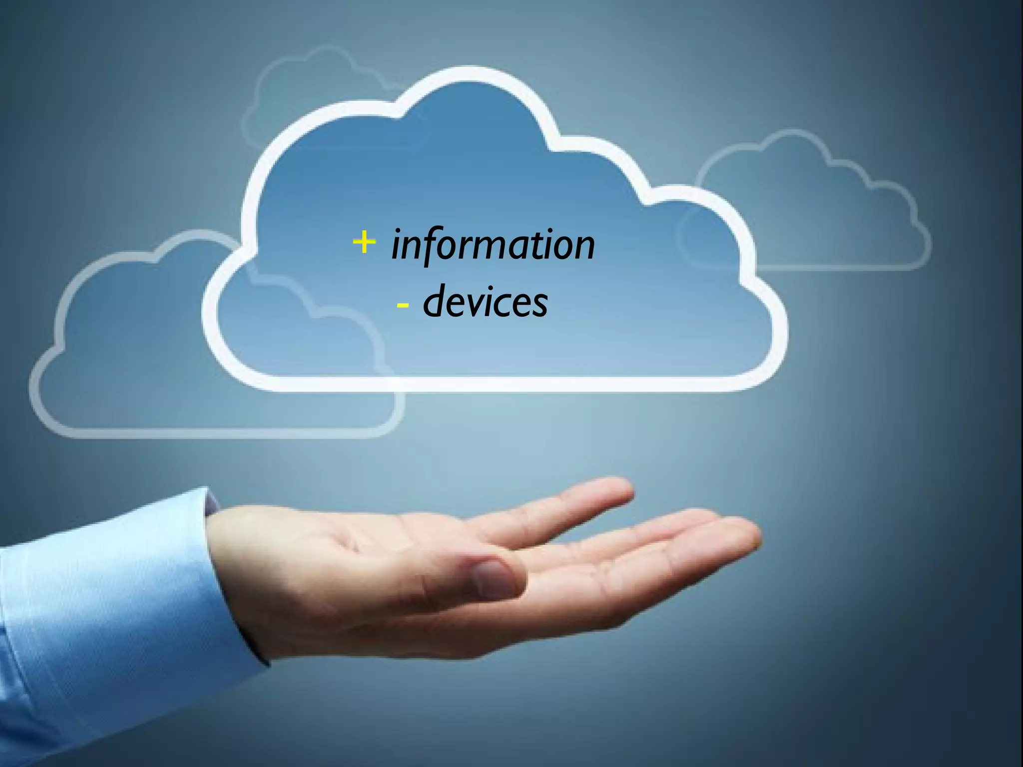 + information
- devices

 