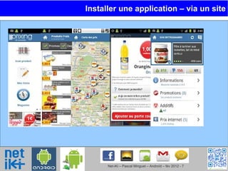 Installer une application – via un site  