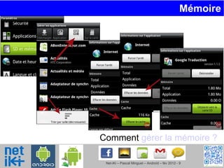 Mémoire  Comment  gérer la mémoire ?   