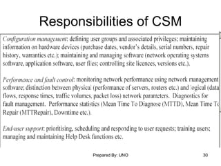 Responsibilities of CSM 