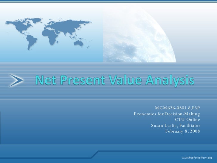 net present value analysis downloadable ctu online login