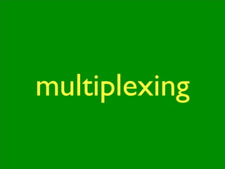 multiplexing
 