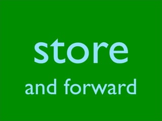 store
and forward
 