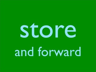 store
and forward
 
