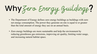 Net zero energy buildings | PPTX