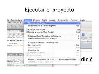 Ejecutar 
el 
proyecto 
 