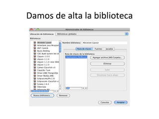Damos 
de 
alta 
la 
biblioteca 
 