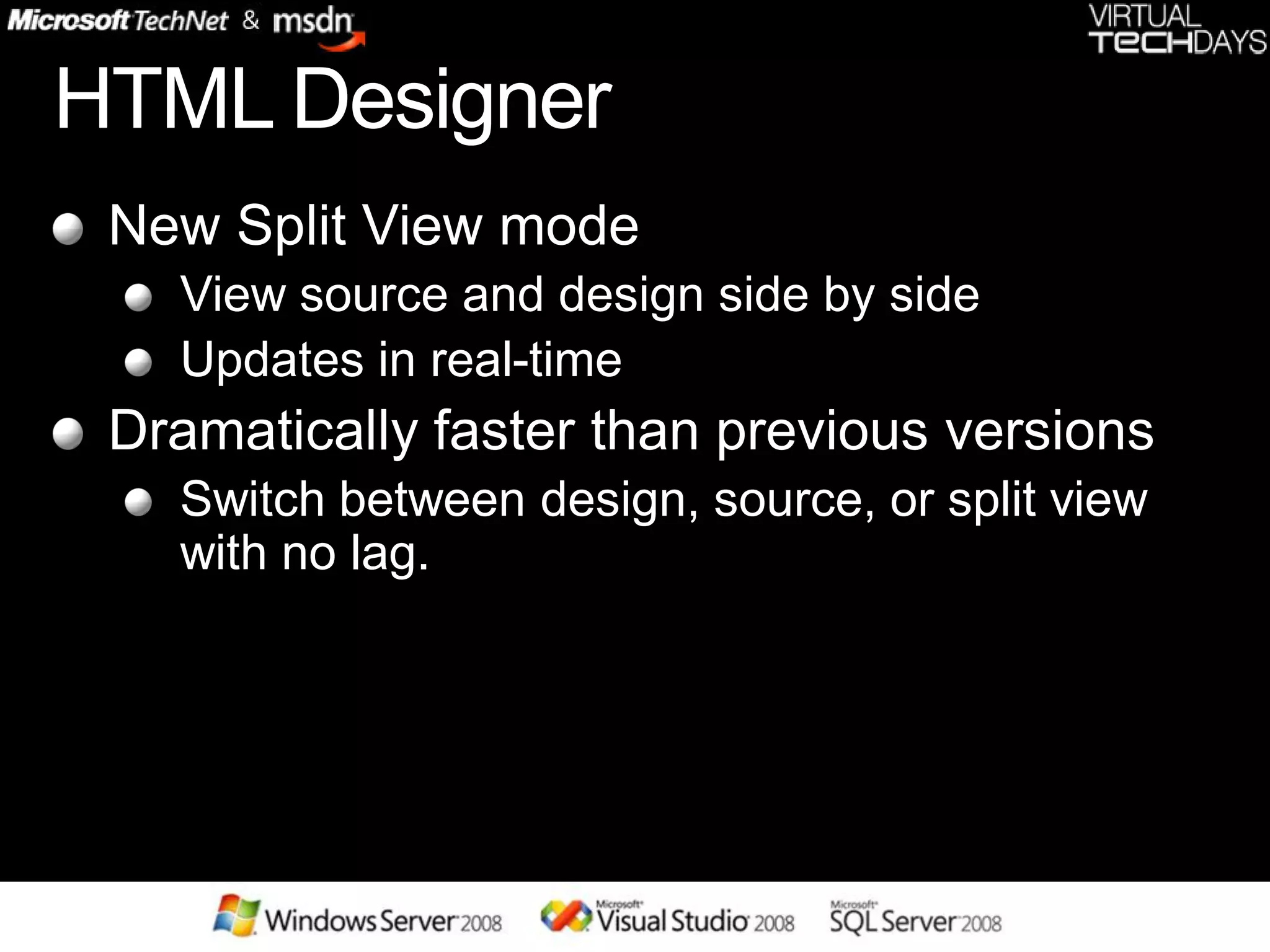 .net 3.5 and vs 2008