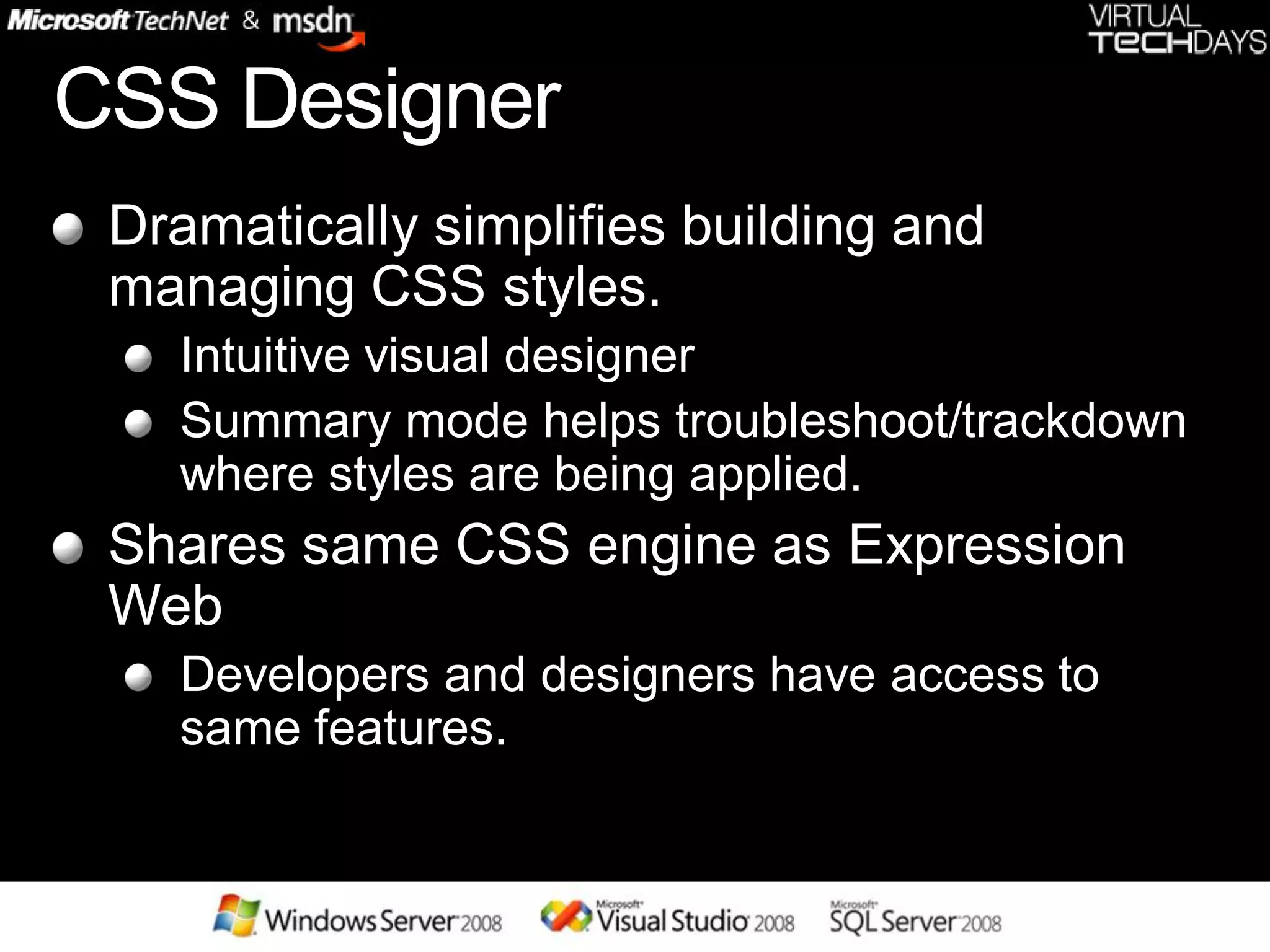 .net 3.5 and vs 2008