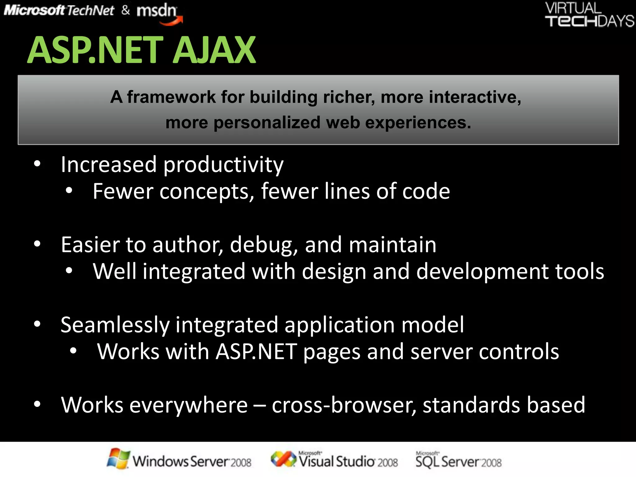.net 3.5 and vs 2008