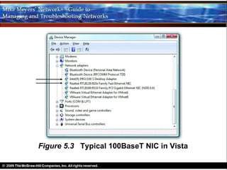 Figure 5.3 Typical 100BaseT NIC in Vista
 