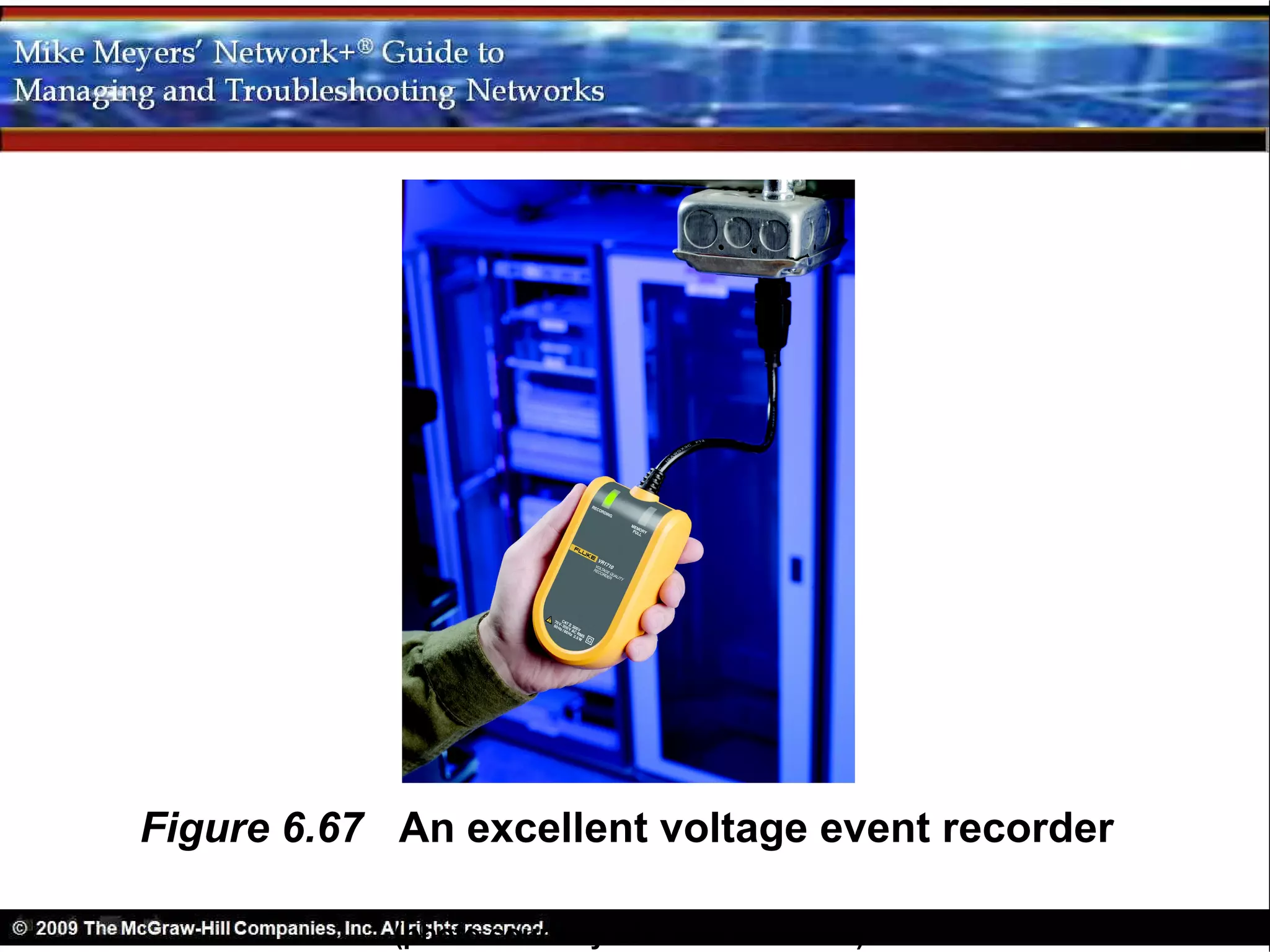 Figure 6.67 An excellent voltage event recorder

            (photo courtesy of Fluke Networks)
 