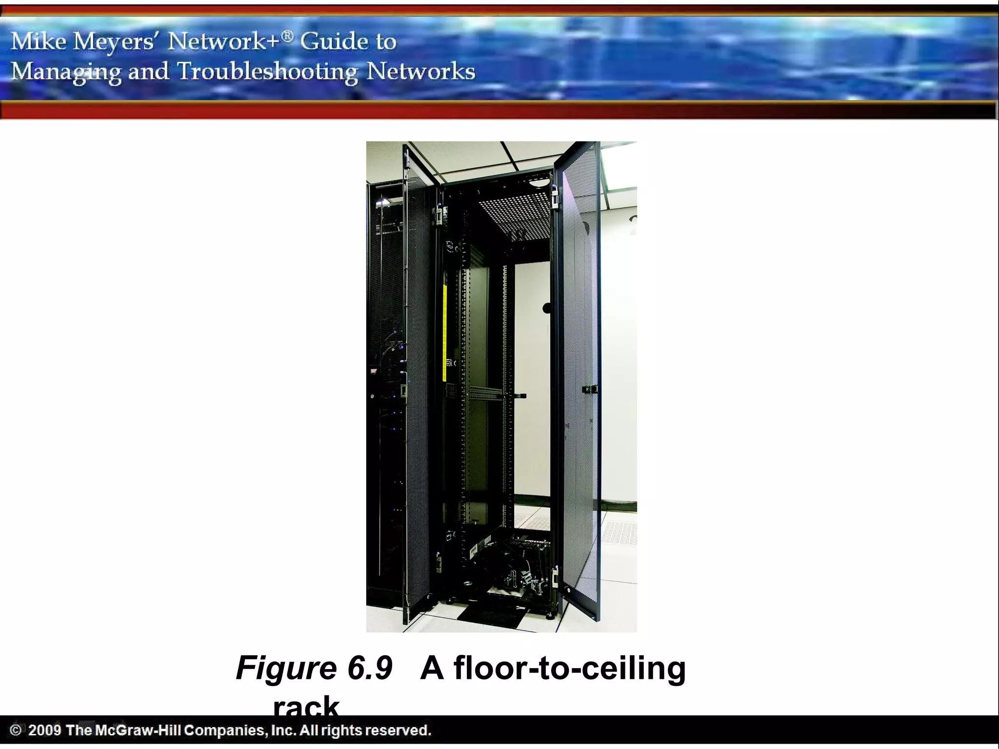 Figure 6.9 A floor-to-ceiling
  rack
 