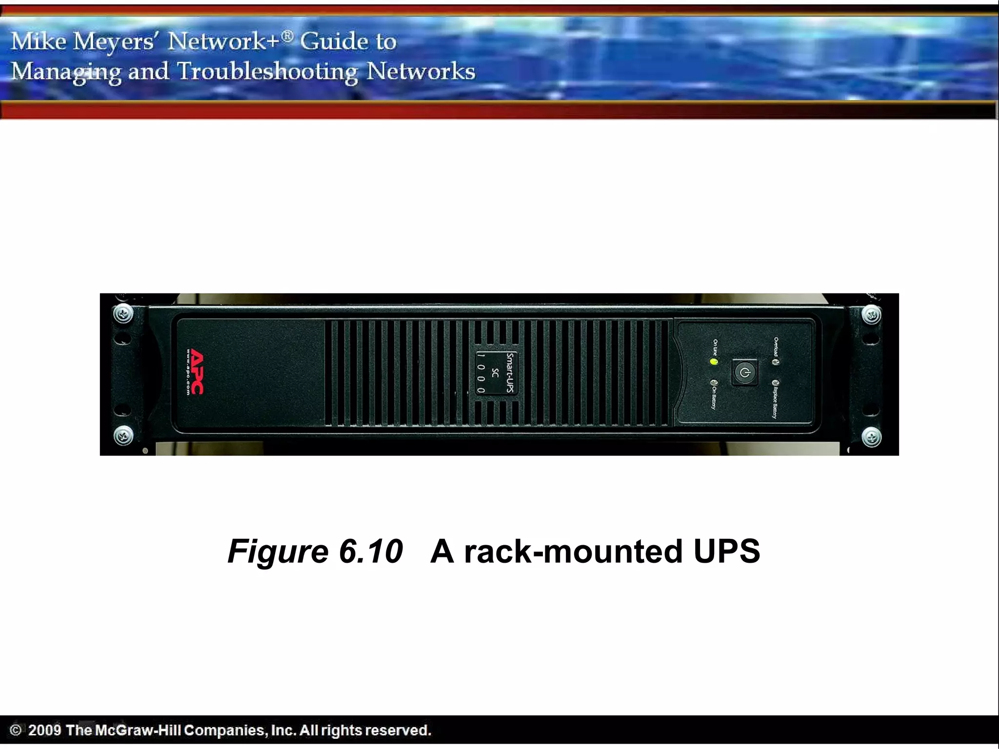 Figure 6.10 A rack-mounted UPS
 