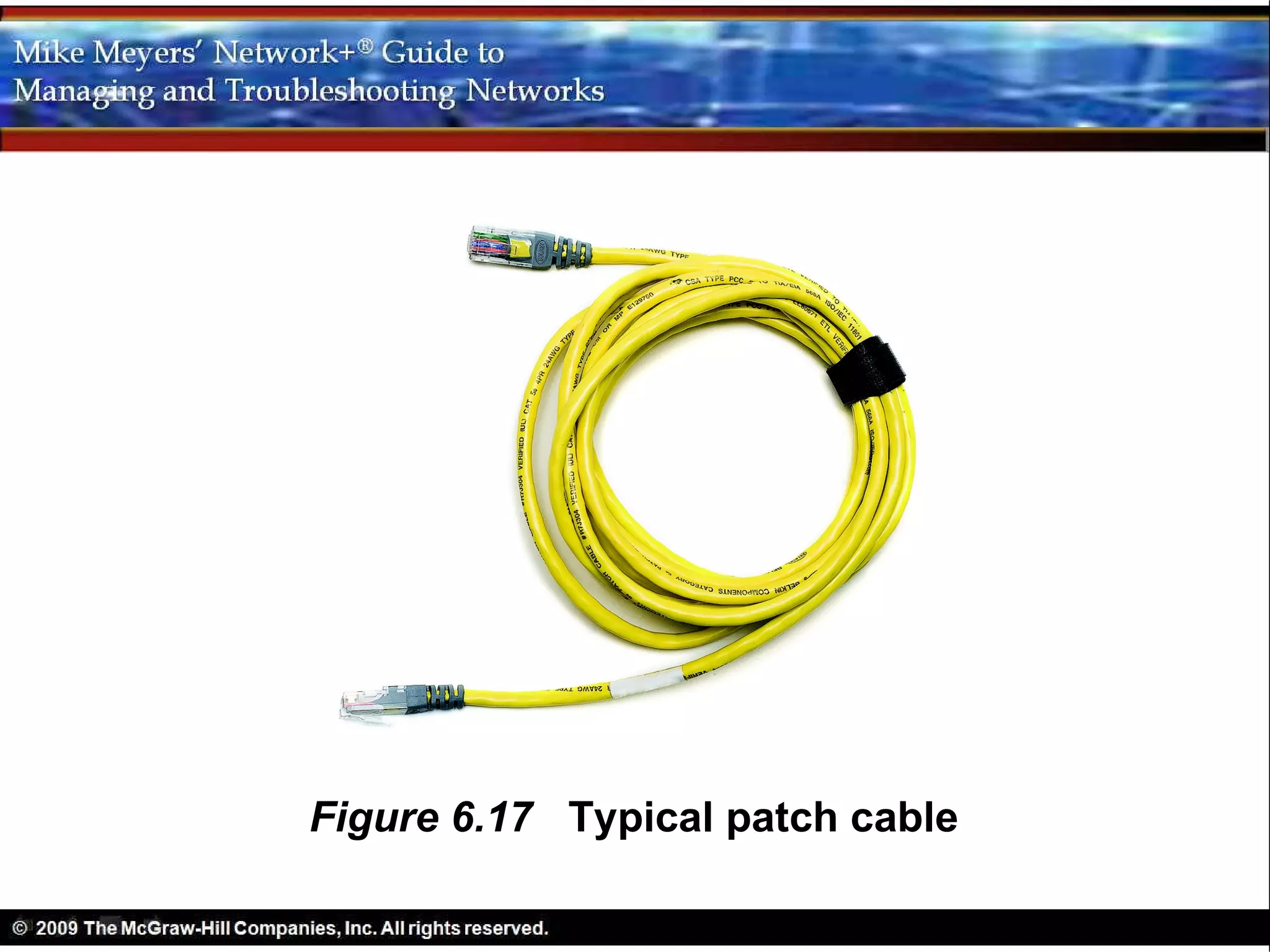 Figure 6.17 Typical patch cable
 