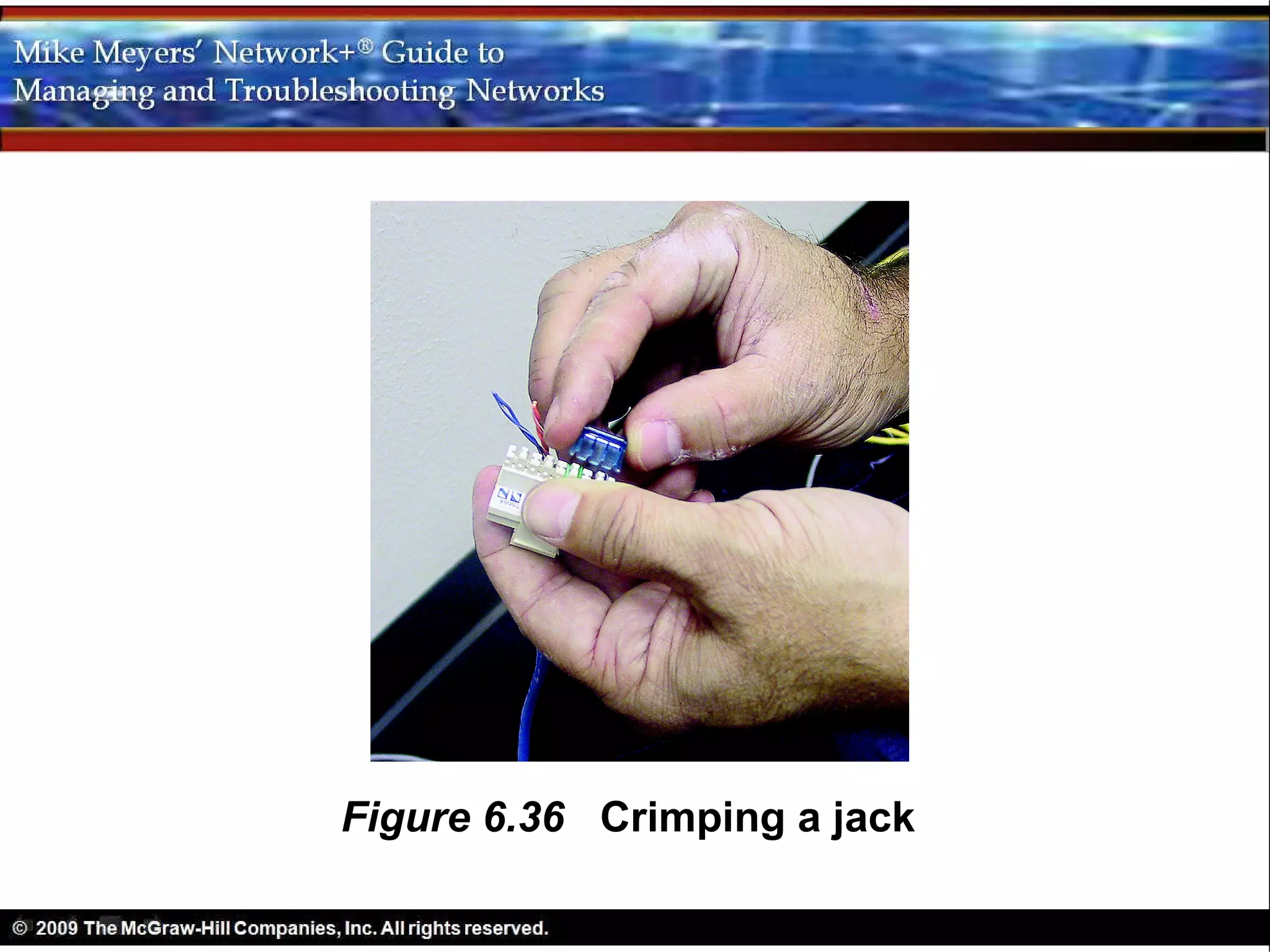 Figure 6.36 Crimping a jack
 