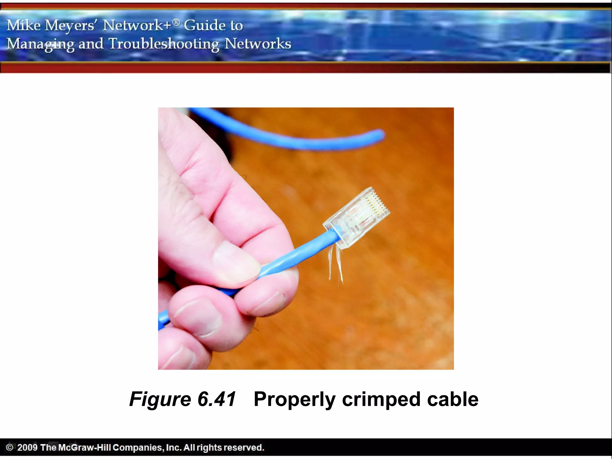 Figure 6.41 Properly crimped cable
 