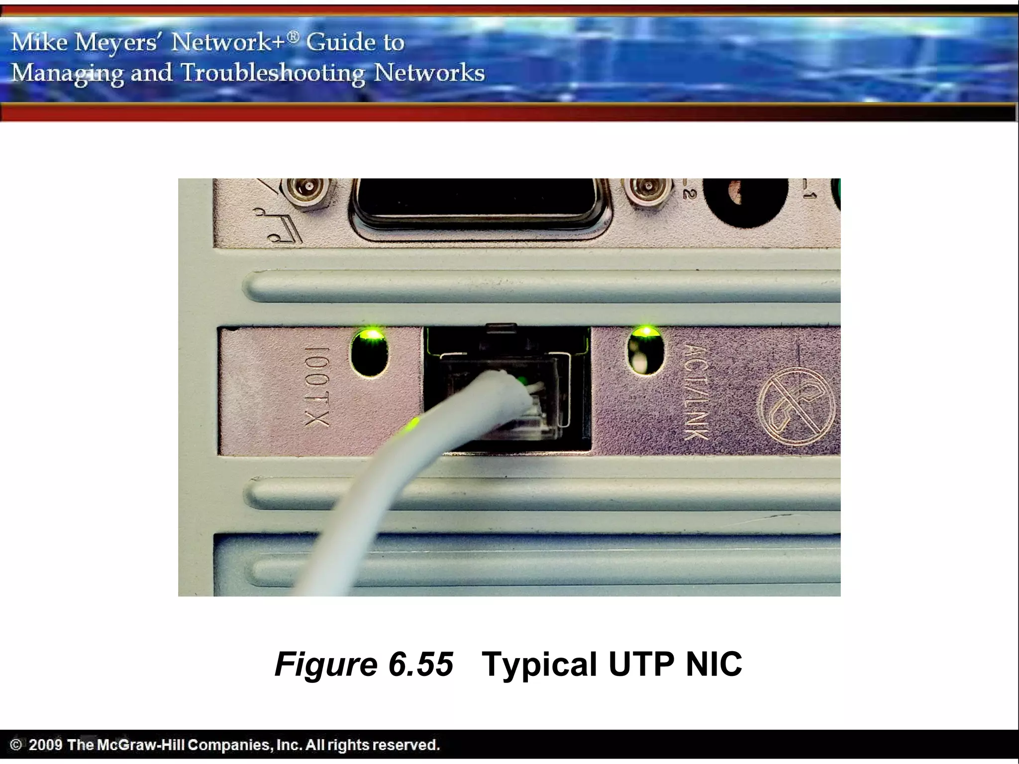 Figure 6.55 Typical UTP NIC
 