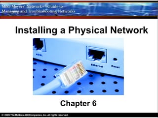 Installing a Physical Network




         Chapter 6
 