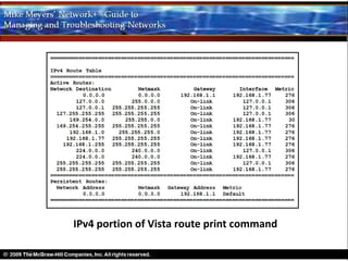 IPv4 portion of Vista route print command
 