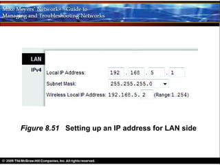 Figure 8.51 Setting up an IP address for LAN side
 