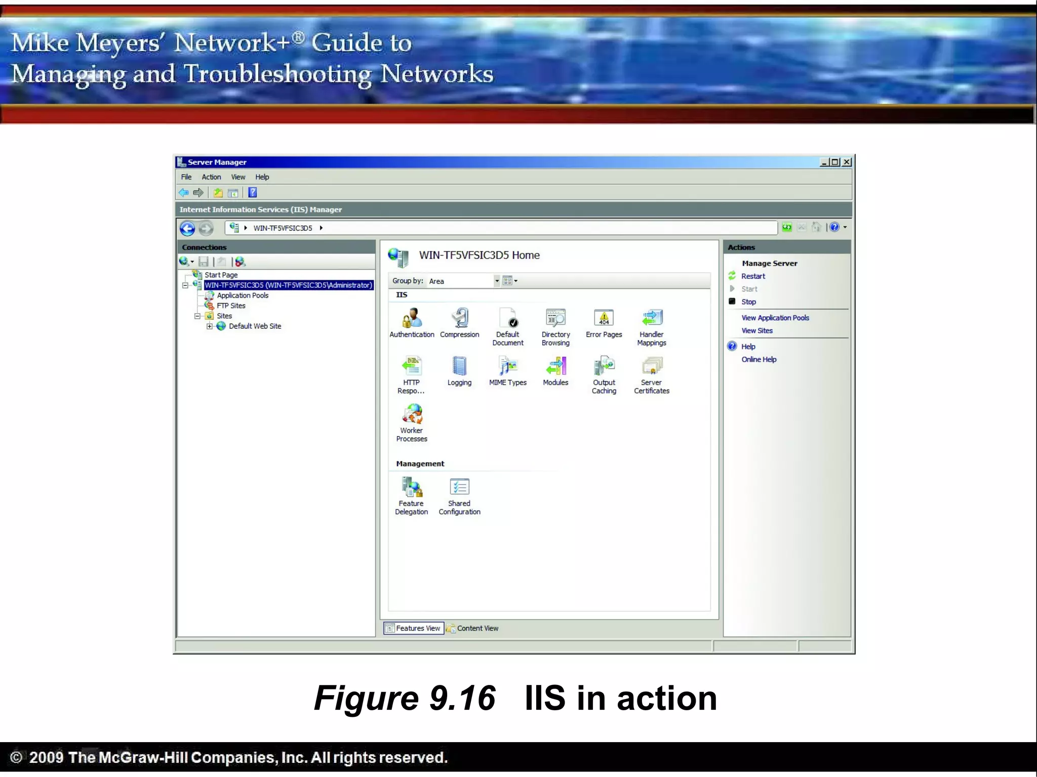 Figure 9.16 IIS in action
 