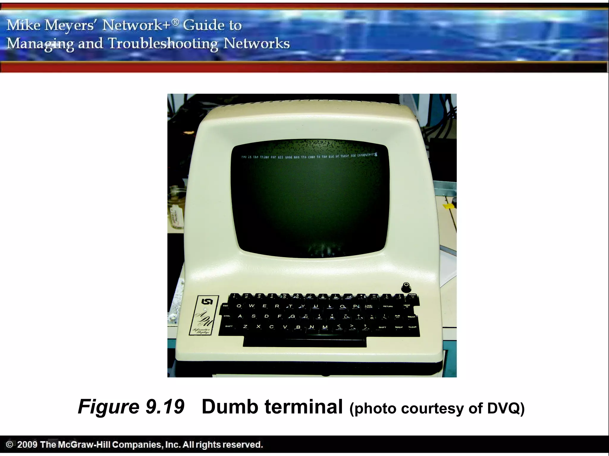 Figure 9.19 Dumb terminal (photo courtesy of DVQ)
 