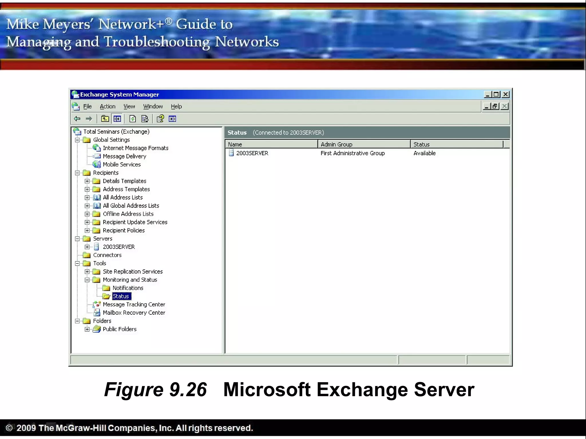 Figure 9.26 Microsoft Exchange Server
 
